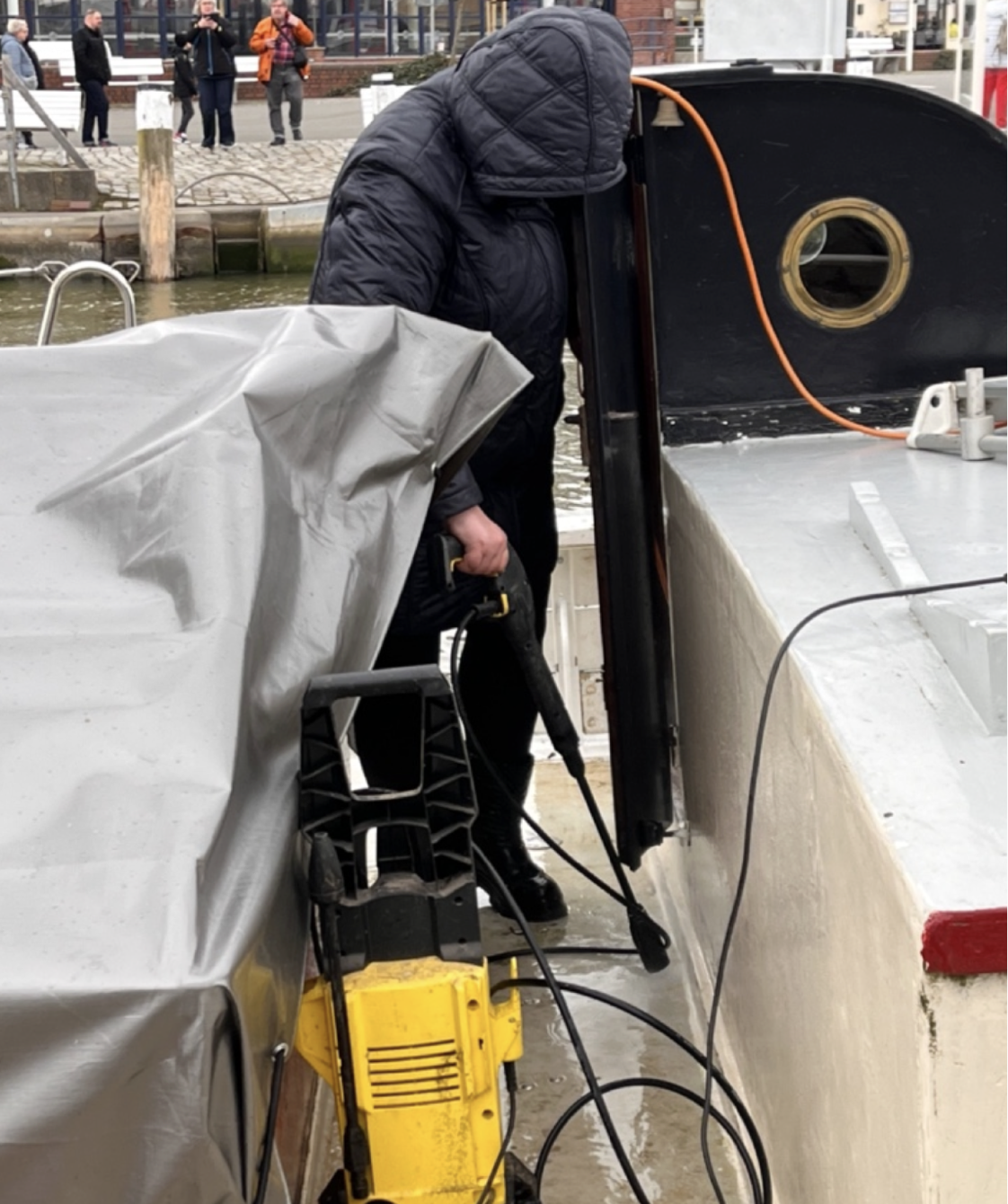 Deck reinigen mit dem Ka?rcher